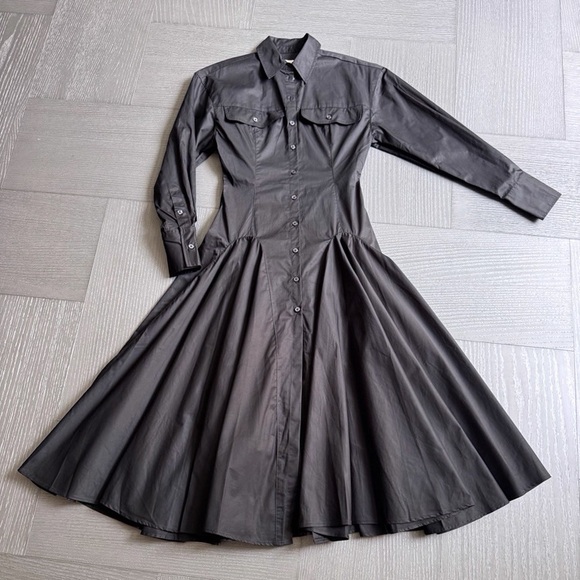 Helsa Godet Shirt Dress - Picture 5 of 9